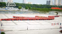 3000 tình nguyện viên xếp hình chim hạc mừng Hành trình đỏ thắng lợi