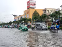 Cần Thơ: Đường ngập nước vì mưa lớn, triều cường ảnh 1