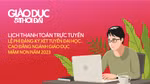 Lịch thí sinh thanh toán trực tuyến lệ phí đăng ký xét tuyển