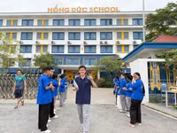 Thí sinh thi vào lớp 10 tại Hồng Đức School (Hưng Yên).