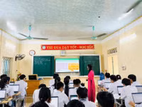 Giờ học tại phân hiệu Trường THPT Đào Duy Từ (Thanh Hóa).