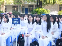Học sinh Trường THPT Phú Nhuận (phường Đức Nhuận, TPHCM) trong một hoạt động trải nghiệm.