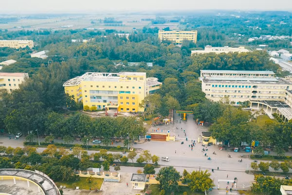 Một góc Trường ĐH Trà Vinh.