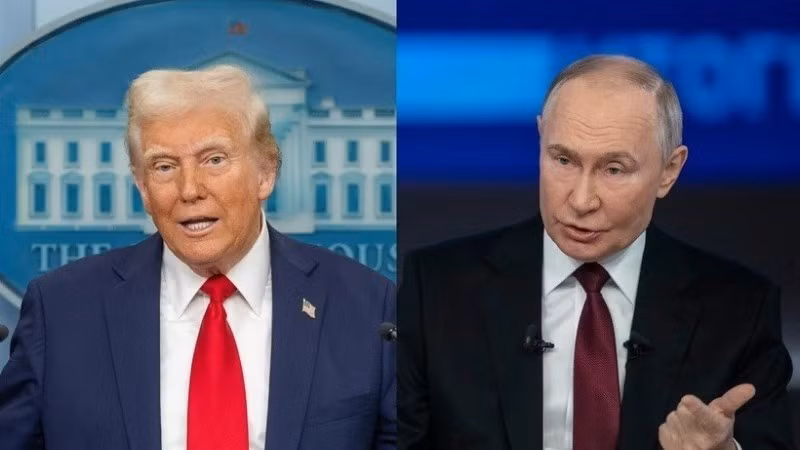 Hôm 11/8, Tổng thống Trump cho biết, ông và Tổng thống Putin sẽ thảo luận về một thỏa thuận tiềm năng liên quan đến việc trao đổi đất đai giữa Nga và Ukraine, lưu ý rằng, điều này sẽ "mang lại lợi ích cho cả hai bên". ong-trump-va-putin.jpg