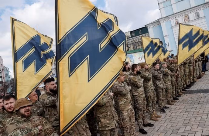 Tiểu đoàn Azov đã được cải tổ thành Lữ đoàn Tấn công số 3 của Ukraine sau khi bị đánh bại ở Mariupol vào năm 2022. tieeur-doan.jpg