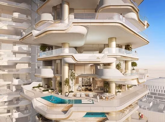 Regent Residences Dubai mới, gồm 63 căn hộ sang trọng, sẽ có giá khoảng 1 tỷ USD khi hoàn thành vào năm 2027. Căn hộ áp mái rộng 3.150 mét vuông có 6 phòng ngủ, 1 phòng tập thể dục, 1 thang máy riêng. dubai3.jpg