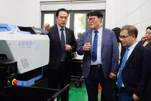Phòng thí nghiệm sản xuất, lắp ráp máy bay tại Trường Đại học Bách khoa - Đại học Đà Nẵng được doanh nghiệp tài trợ. Ảnh: NTCC