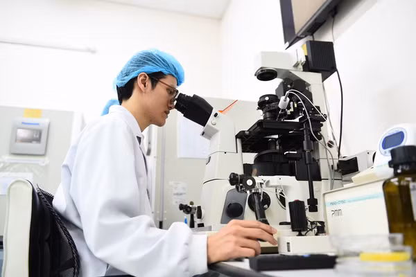 Phòng thí nghiệm Công nghệ sinh học tại Trường Đại học Quốc tế, Đại học Quốc gia TPHCM. Ảnh: HCMIU