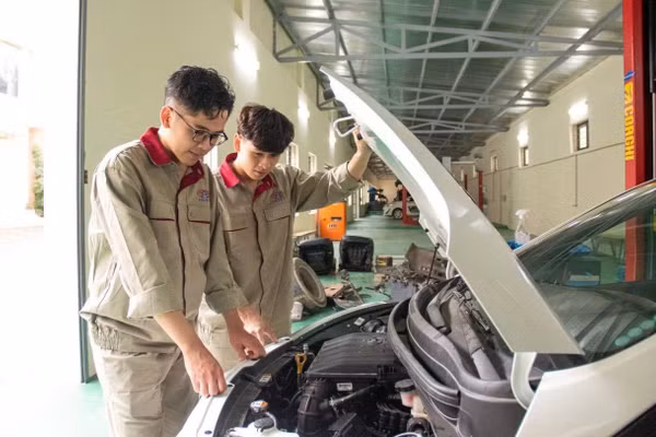 Sinh viên Trường Cao đẳng Công nghệ cao Hà Nội. Ảnh: NTCC