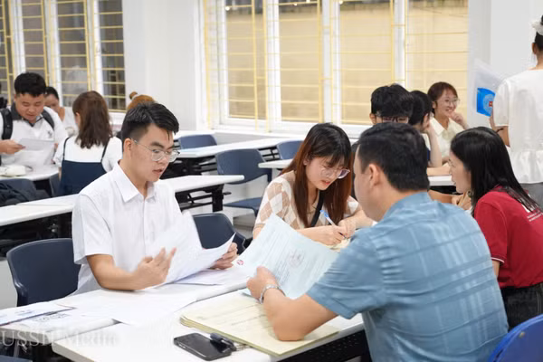Một hoạt động đào tạo tại Trường Đại học Khoa học Xã hội và Nhân văn (Đại học Quốc gia Hà Nội). Ảnh: USSH