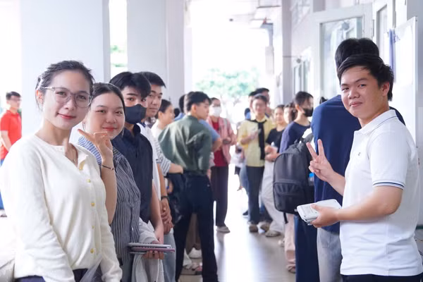 Thí sinh dự kỳ thi đánh giá năng lực V-SAT tại Trường Đại học Đồng Tháp, tháng 5/2026. Ảnh: Trường Đại học Đồng Tháp 