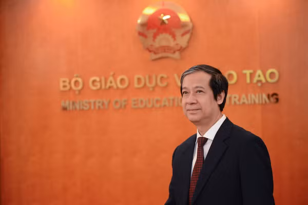 Bộ trưởng Bộ GD&ĐT Nguyễn Kim Sơn. Ảnh: MOET
