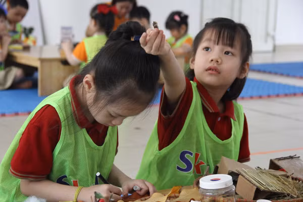 Trẻ mầm non Trường Mầm non Tây Hồ (Hà Nội). Ảnh: TG