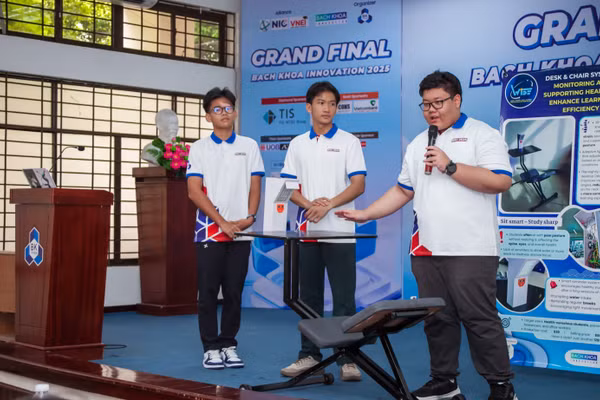 Vòng chung kết Cuộc thi Bach Khoa Innovation 2025, một sân chơi cho các dự án đổi mới sáng tạo của học sinh, sinh viên.