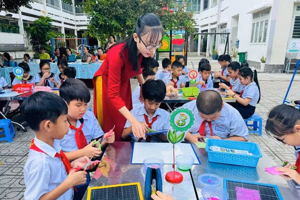 “Tiết học mở” của học sinh TPHCM. Ảnh: TG