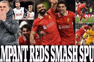 Liverpool quật ngã Tottenham, xây chắc ngôi đầu Ngoại hạng Anh
