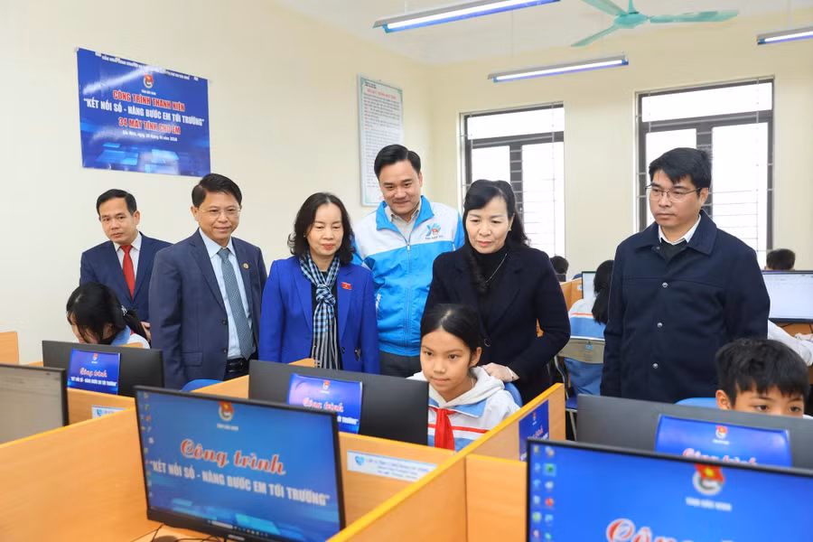Công trình góp phần hỗ trợ, nâng cao năng lực số cho học sinh.