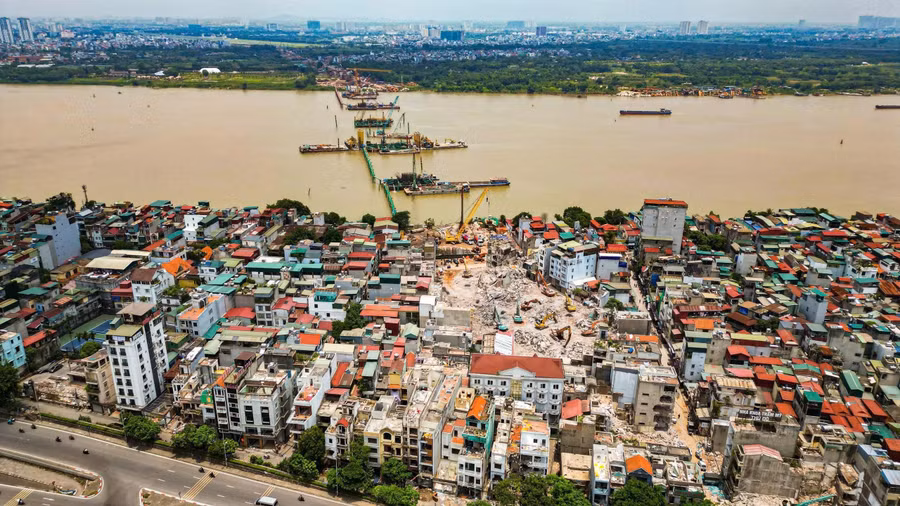 Dự án Trục Đại lộ cảnh quan sông Hồng được kỳ vọng thúc đẩy phát triển Hà Nội. Ảnh minh họa.