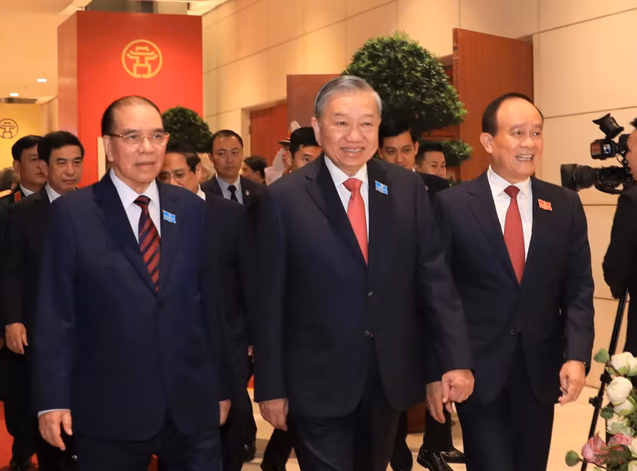 Tổng Bí thư Tô Lâm đến dự Đại hội đại biểu Đảng bộ TP Hà Nội lần thứ XVIII, nhiệm kỳ 2025 - 2030.