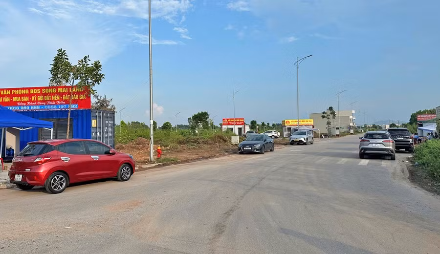 Một góc khu đất đưa ra đấu giá.