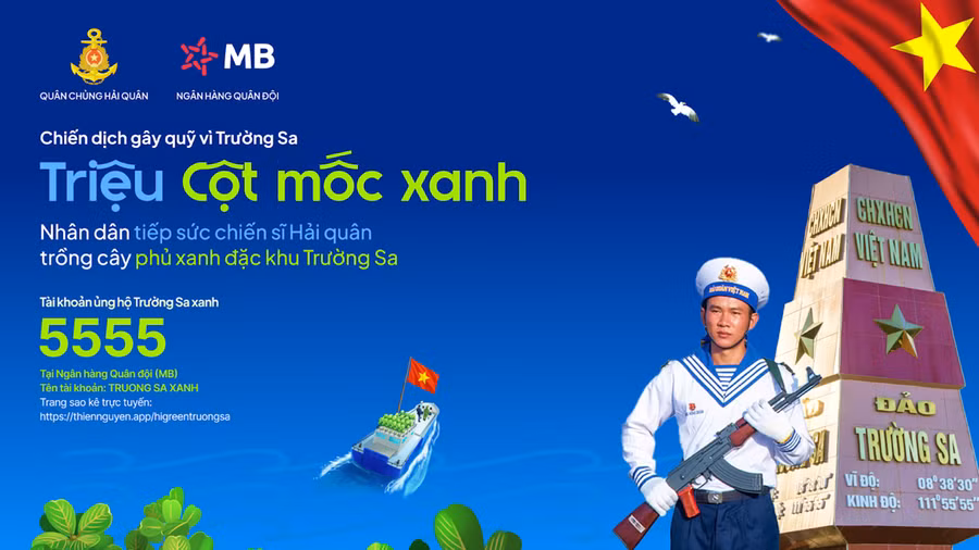 Mỗi người Việt Nam đều có thể góp cây phủ xanh đặc khu Trường Sa. 