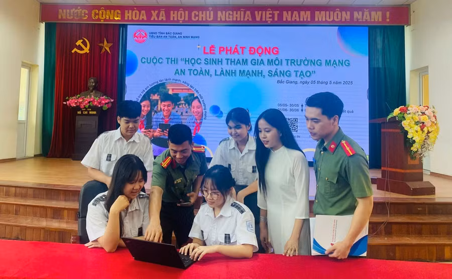 Cuộc thi được học sinh Bắc Giang lan tỏa, hưởng ứng mạnh mẽ. 
