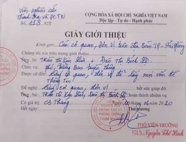 Hải Phòng: Xử lý hai đối tượng mạo danh nhà báo ảnh 1
