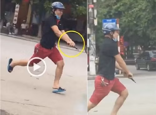 Công an Hải Phòng nổ súng trấn áp nhóm đối tượng mang hung khí rượt nhau trước cổng trường ĐH ảnh 1