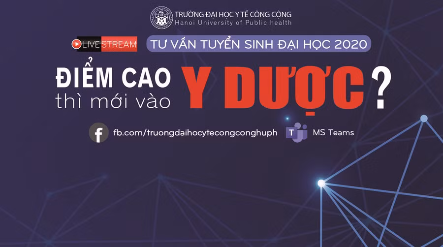 Trường Đại học Y tế công cộng, tư vấn tuyển sinh, mở ngành học hình thức trực tuyến