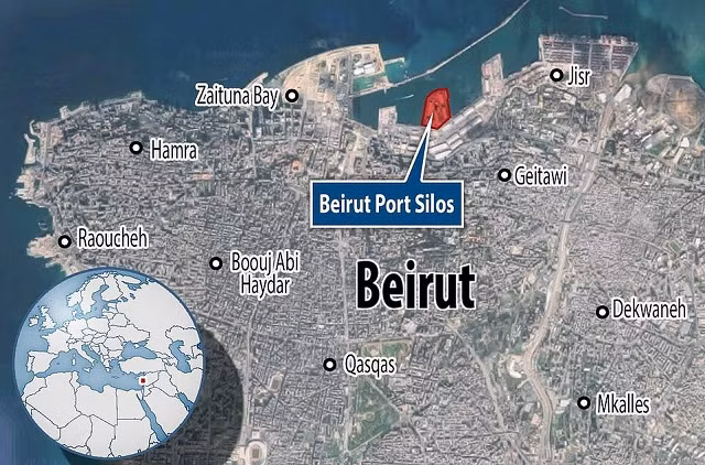 Cận cảnh vụ nổ kinh hoàng khiến nhiều người thương vong ở Beirut ảnh 1