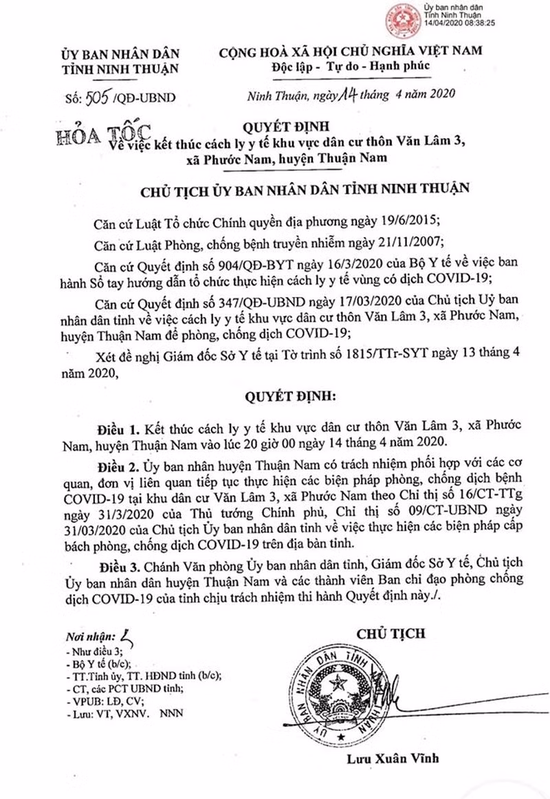 Cận cảnh trước giờ dỡ bỏ cách ly thôn Văn Lâm 3 (Ninh Thuận) ảnh 4