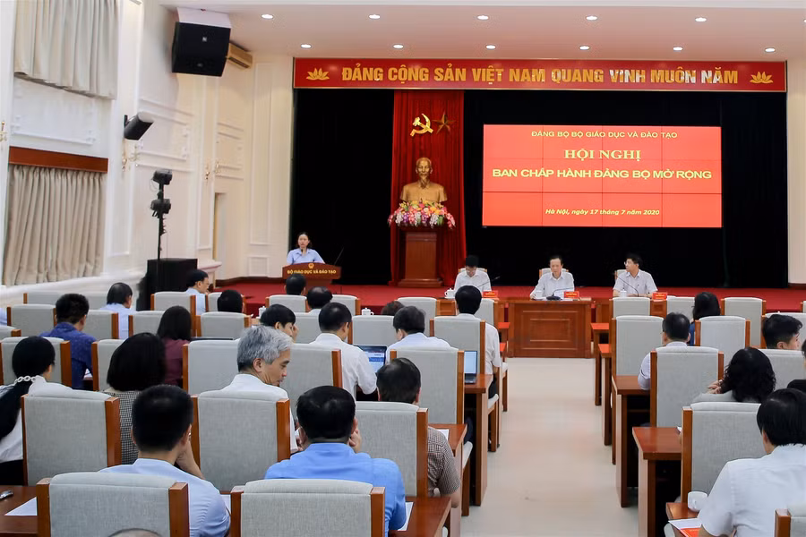 Tổ chức thành công Hội nghị Ban chấp hành Đảng bộ Bộ GD&ĐT mở rộng ảnh 1