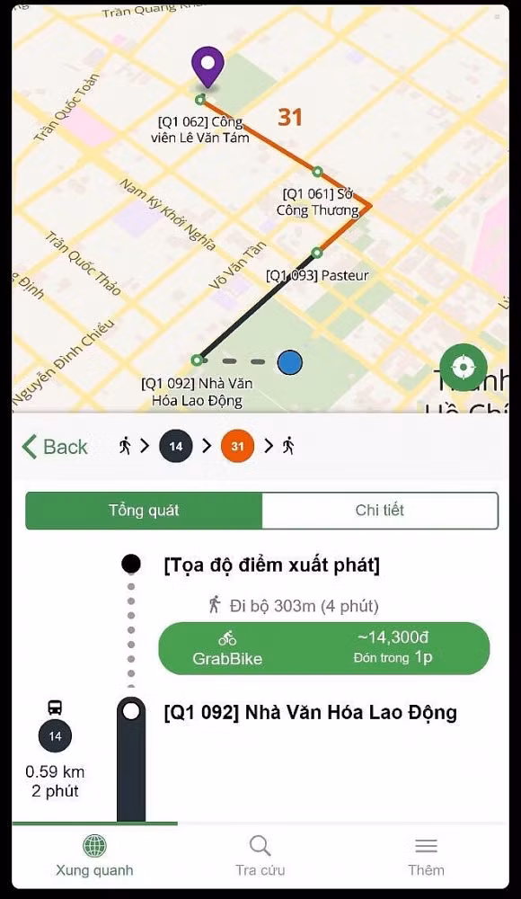 Ứng dụng cung cấp thông tin, kết nối xe buýt với ứng dụng Grab ảnh 1
