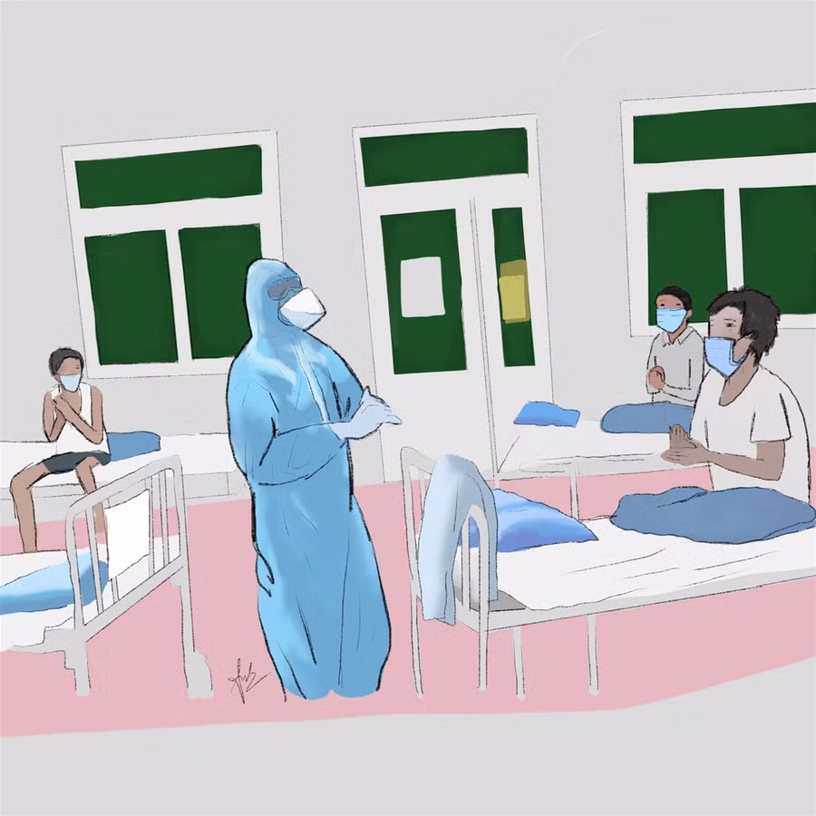 Xúc động bộ tranh tri ân những người hùng “áo trắng” của sinh viên Đà Nẵng ảnh 5