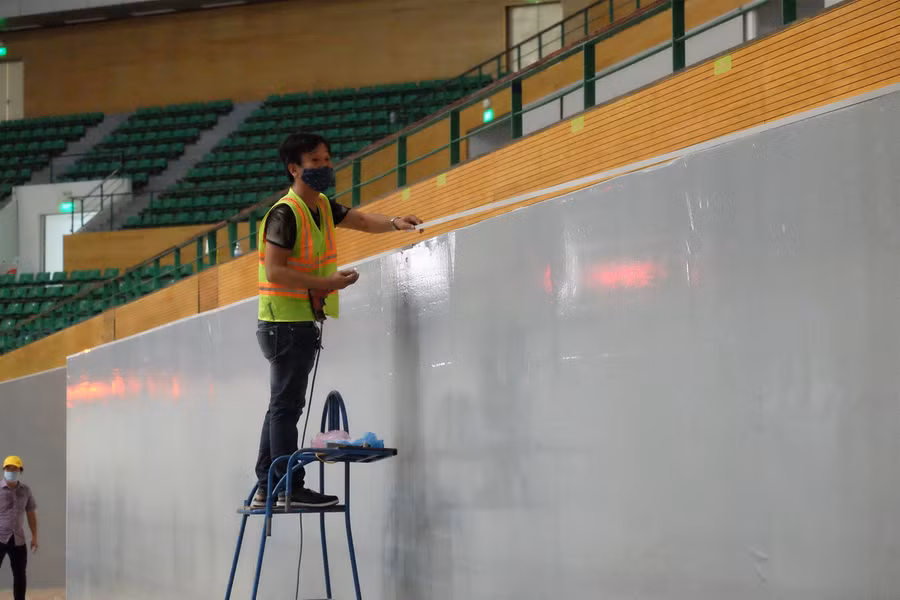 Cận cảnh Bệnh viện dã chiến tại Cung Tiên Sơn Đà Nẵng trước giờ bàn giao ảnh 9