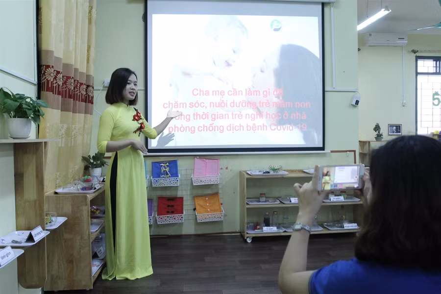 Dạy online cho trẻ mầm non: Học sinh hào hứng, phụ huynh ủng hộ ảnh 2