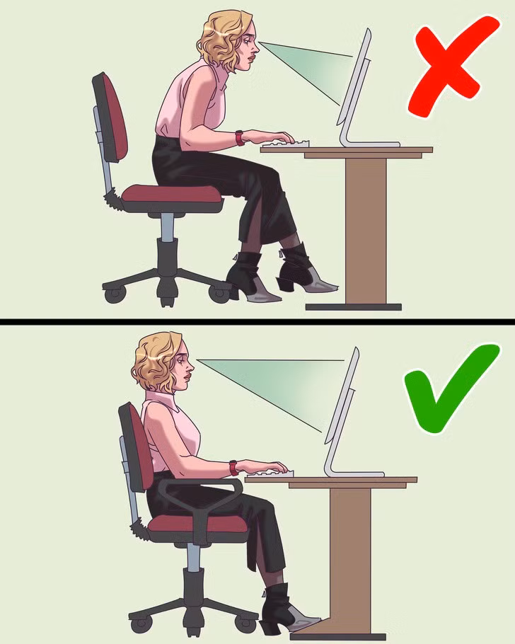 10 thói quen ngồi làm việc tàn phá sức khỏe nhân viên văn phòng ảnh 1