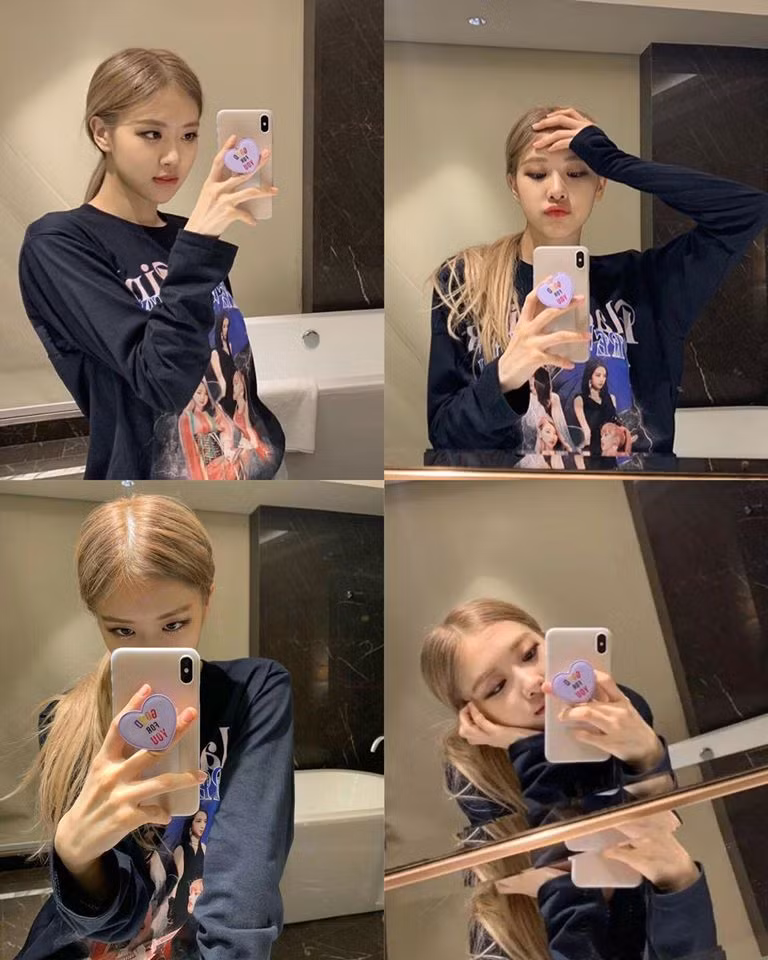 Tuyệt chiêu chụp ảnh selfile sống ảo sang chảnh của Jennie, Rosé (Black Pink) ảnh 2