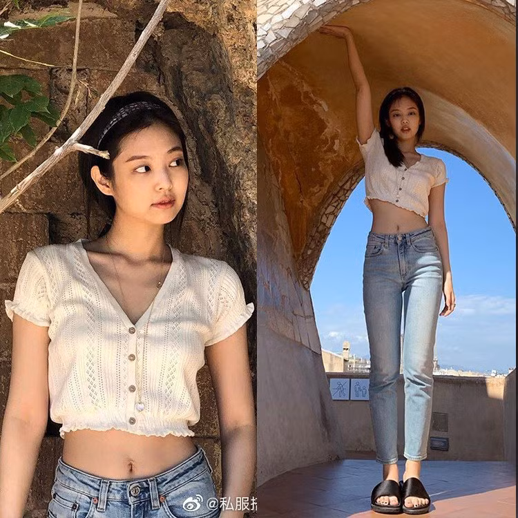 Cách mặc quần jeans đẹp, hack chân dài như loạt sao Hàn đình đám ảnh 1