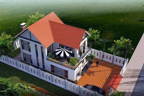 Những mẫu nhà 2 tầng đẹp, đơn giản đậm nét truyền thống ảnh 5