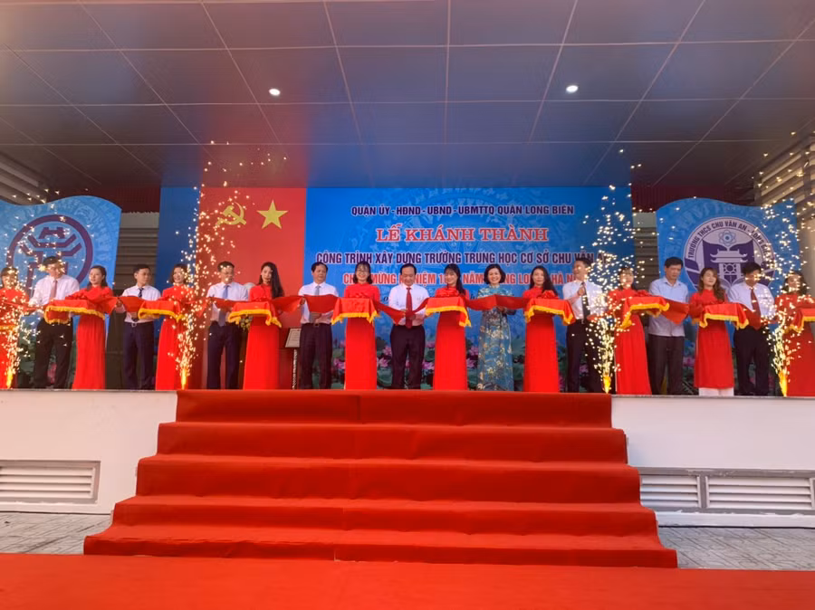 Hà Nội: Khánh thành trường THCS Chu Văn An chào mừng kỷ niệm 1010 năm Thăng Long - Hà Nội ảnh 1