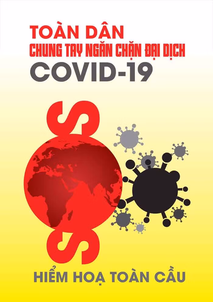 Giảng viên, sinh viên sáng tác tranh cổ động phòng, chống dịch Covid-19 ảnh 2