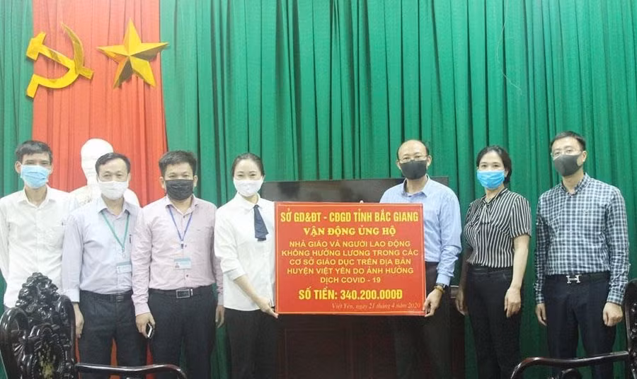 Bắc Giang: Hàng nghìn giáo viên không có lương được hỗ trợ tiền mặt ảnh 1