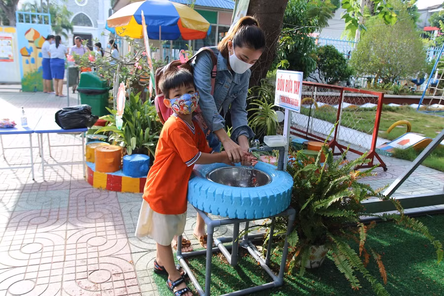 Tiền Giang: Hơn 76% trẻ mầm non trở lại trường ảnh 2