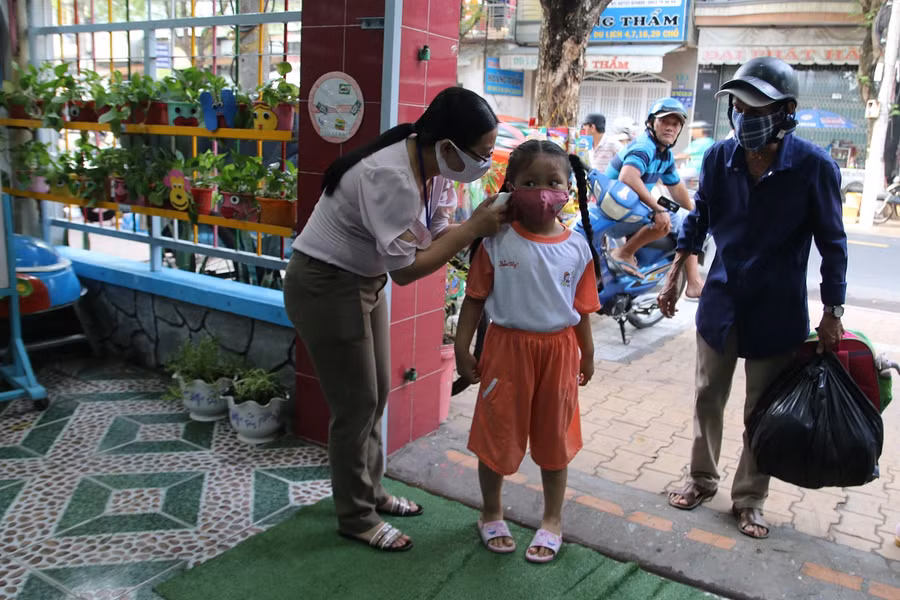 Tiền Giang: Hơn 76% trẻ mầm non trở lại trường