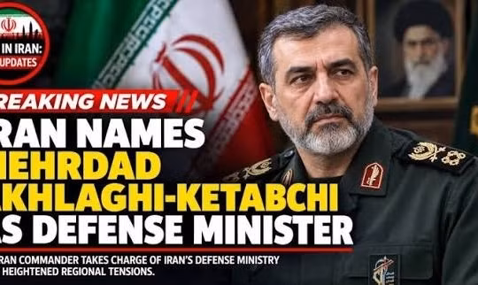 Tân Bộ trưởng Bộ Quốc phòng Iran Mehrdad Akhlaqi Ketabchi.