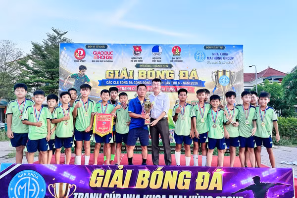 Hơn 1.000 cầu thủ nhí tranh tài Giải bóng đá các CLB cộng đồng Hà Tĩnh lần thứ VI.