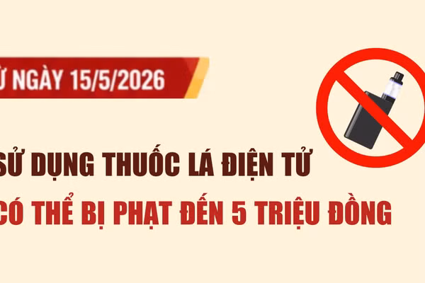 Inforgraphic: Sử dụng thuốc lá điện tử có thể bị phạt đến 5 triệu đồng