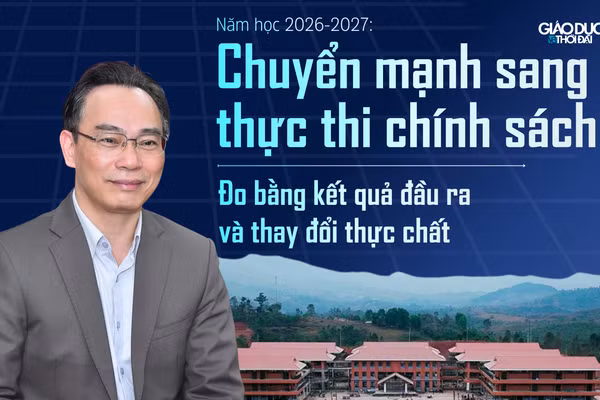 Năm học 2026-2027: Chuyển mạnh sang thực thi chính sách, đo bằng kết quả đầu ra và thay đổi thực chất