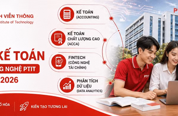 Tuyển sinh nhóm ngành Tài chính – Kế toán 2026 tại Học viện Công nghệ Bưu chính viễn thông